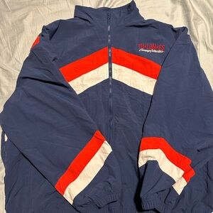 Tulones Navy and Red Windbreaker Jacket
